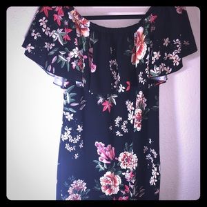 LuLaRoe Cici Dress Extra Large Floral Unicorn XL